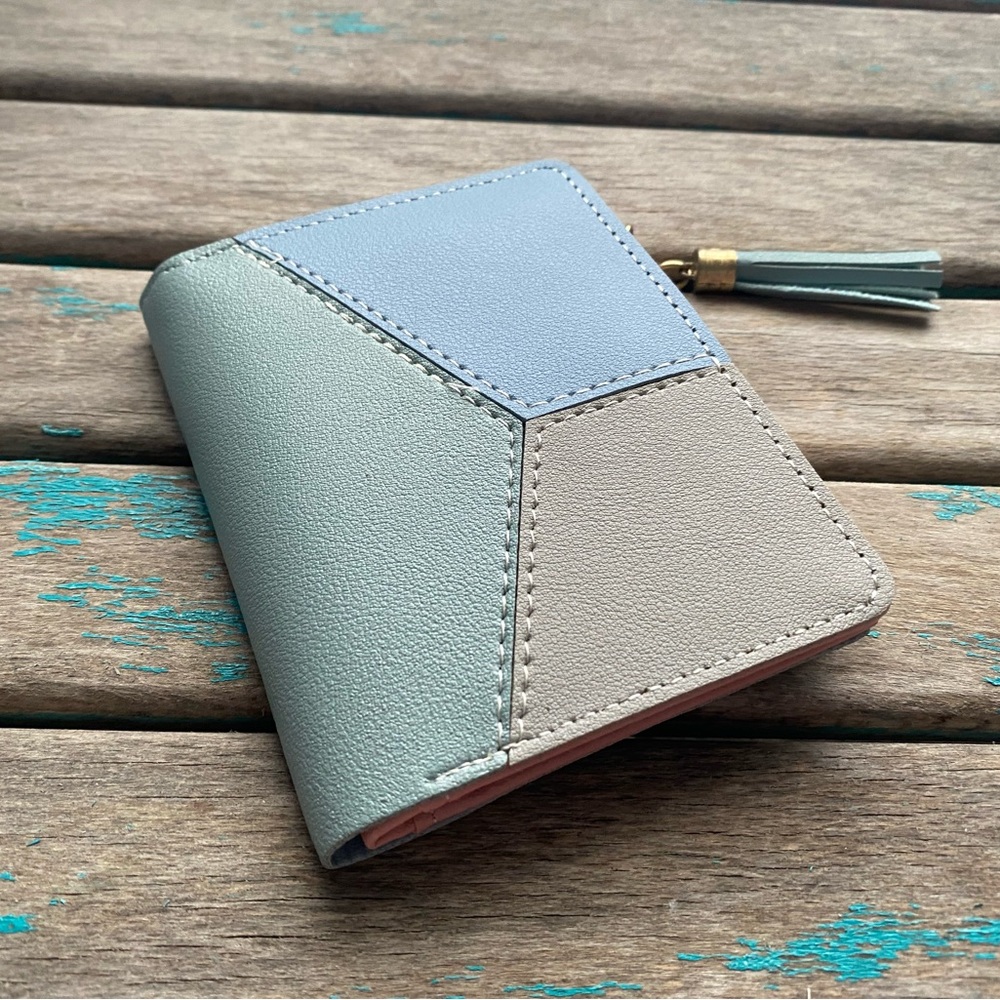 Blue Wallet - With Zippered Section- Wallet- NEW- “I AM LOVED”